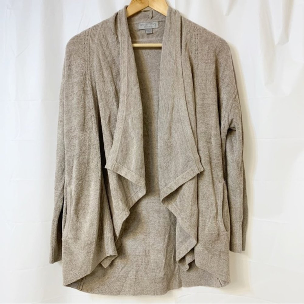 Barefoot Dreams Cozychic Ultra Lite Light Brown Cardigan XXS/XS Oversized